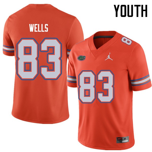 Jordan Brand Youth #83 Rick Wells Florida Gators College Football Jerseys Orange